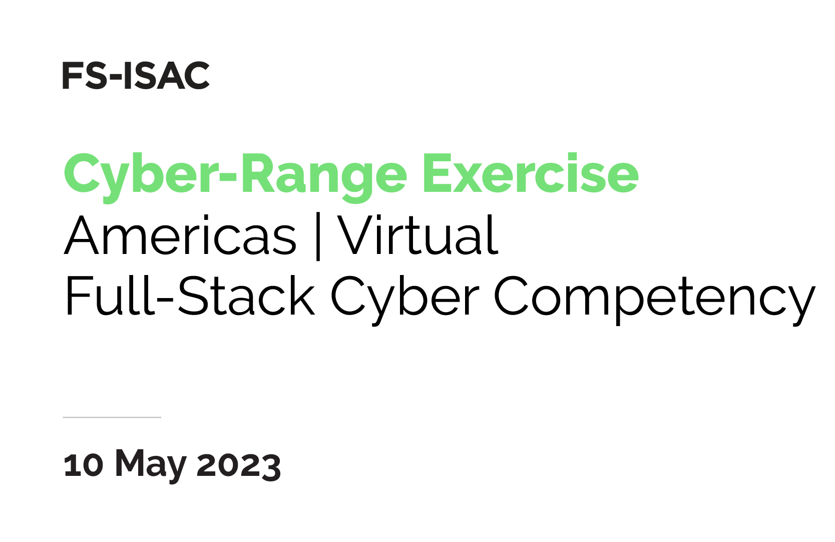 FS ISAC Cyber Range Exercise Full Stack Americas May 2023 fs-isac-cyber-range-exercise-full-stack-americas-may-2023